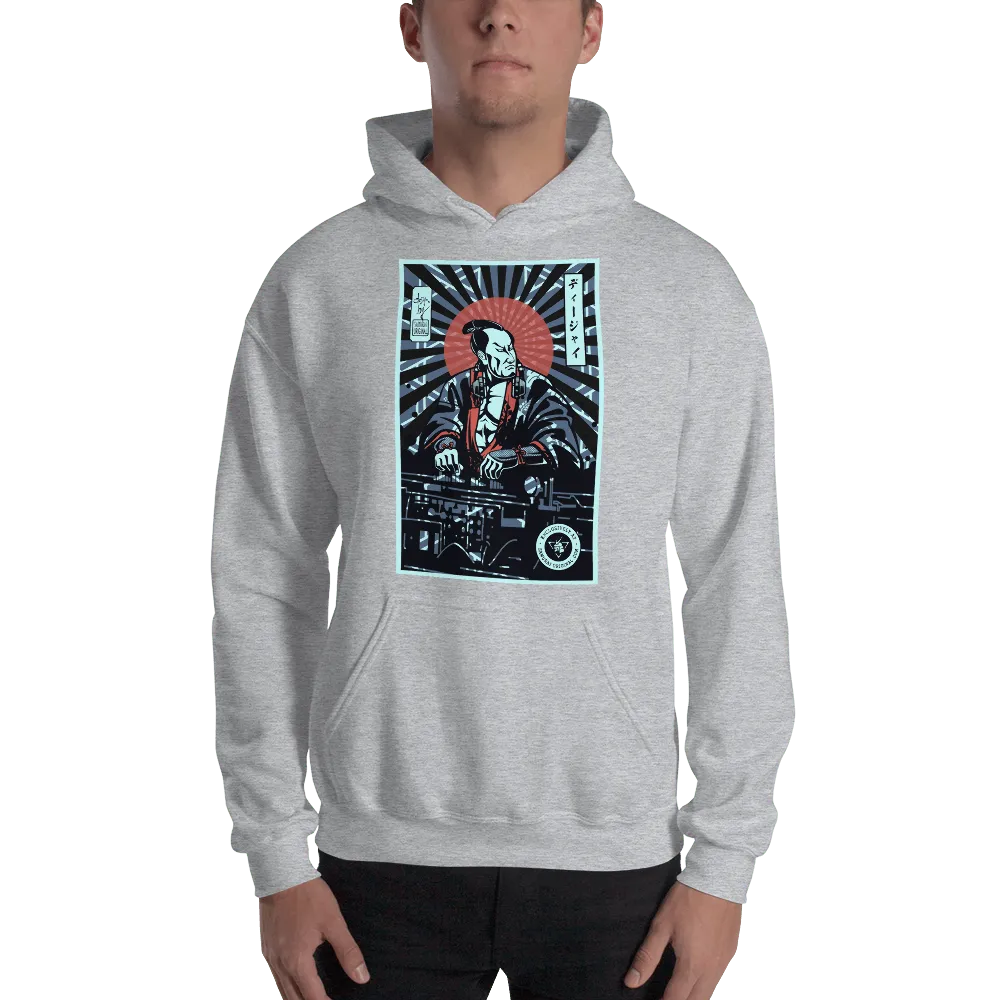 Samurai DJ 5 Turntable Funny Music Unisex Hoodie - Samurai Original