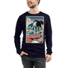 Samurai Drummer 5 Percussion Music Ukiyo-e Unisex Long Sleeve Tee Samurai Original