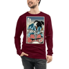 Samurai Drummer 5 Percussion Music Ukiyo-e Unisex Long Sleeve Tee Samurai Original