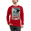 Samurai Drummer 5 Percussion Music Ukiyo-e Unisex Long Sleeve Tee Samurai Original