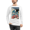 Samurai Drummer 5 Percussion Music Ukiyo-e Unisex Long Sleeve Tee Samurai Original