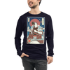 Samurai Drummer Percussion Music Ukiyo-e Unisex Long Sleeve Tee Samurai Original