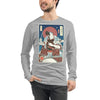 Samurai Drummer Percussion Music Ukiyo-e Unisex Long Sleeve Tee Samurai Original