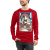 Samurai Drummer Percussion Music Ukiyo-e Unisex Long Sleeve Tee Samurai Original