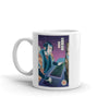 Samurai Gamer Streamer Ukiyo-e White Glossy Mug - Samurai Original