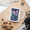 Samurai Gamer Streamer Ukiyo-e White Glossy Mug - Samurai Original