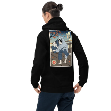 Samurai Judo Martial Ukiyo-e Unisex Hoodie Samurai Original