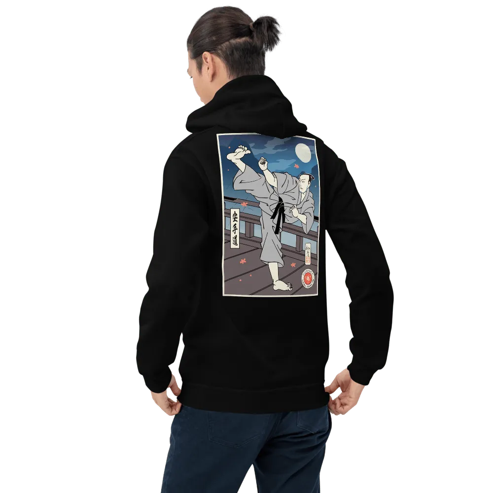 Samurai Karate Martial Ukiyo-e Unisex Hoodie Samurai Original