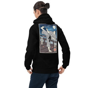 Samurai Karate Martial Ukiyo-e Unisex Hoodie Samurai Original