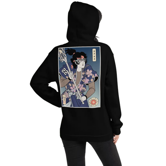 Samurai Lacrosse Player 1 Ukiyo-e Unisex Hoodie Samurai Original