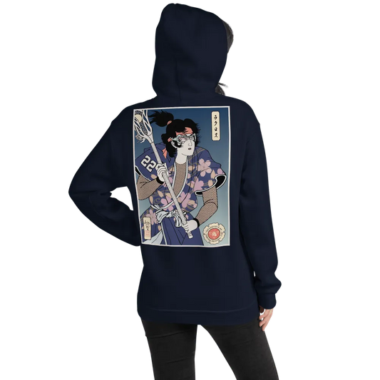 Samurai Lacrosse Player 1 Ukiyo-e Unisex Hoodie Samurai Original