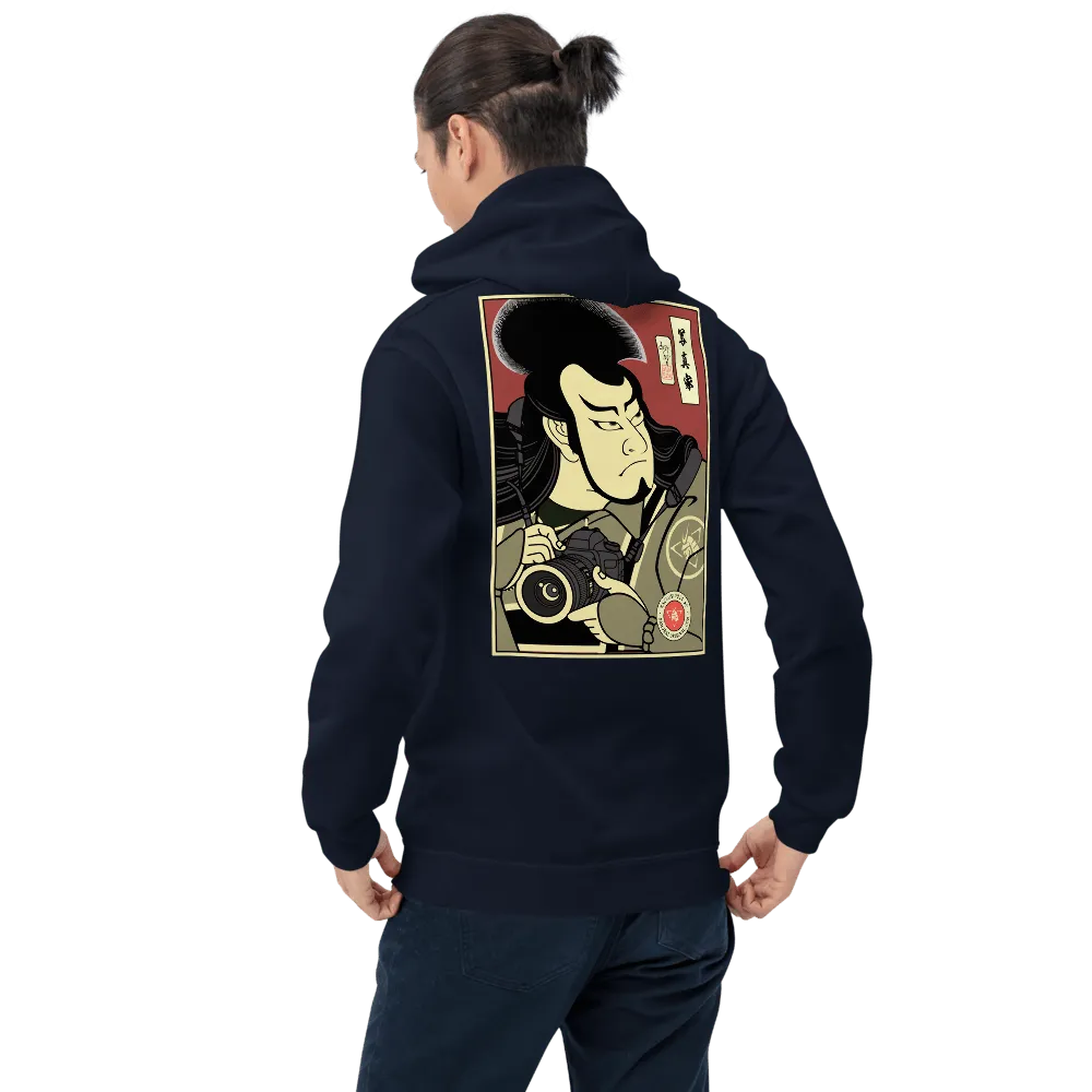 Samurai Photographer 10 Camera Ukiyo-e Unisex Hoodie Samurai Original