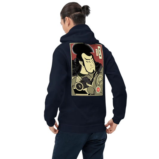 Samurai Photographer 10 Camera Ukiyo-e Unisex Hoodie Samurai Original