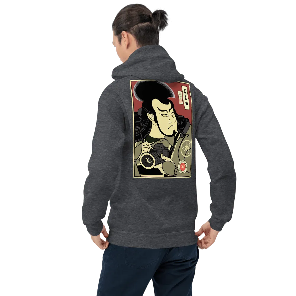 Samurai Photographer 10 Camera Ukiyo-e Unisex Hoodie Samurai Original