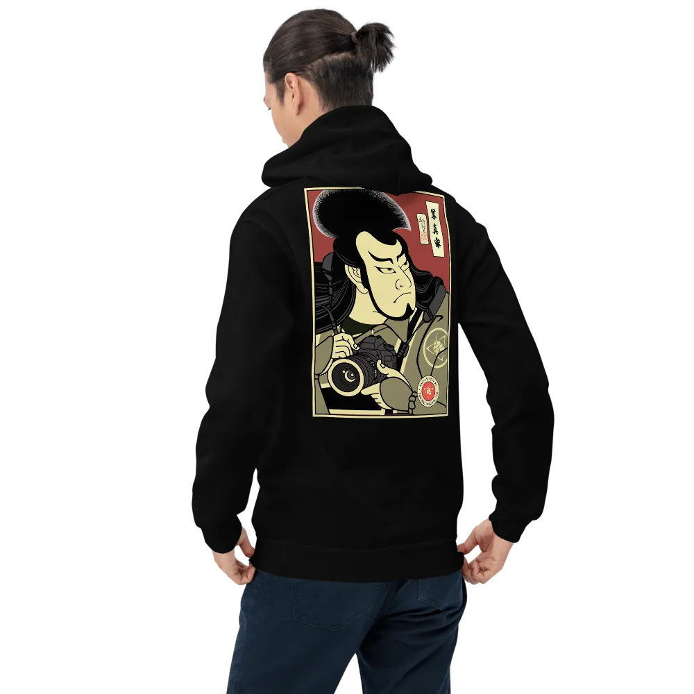 Samurai Photographer 10 Camera Ukiyo-e Unisex Hoodie Samurai Original