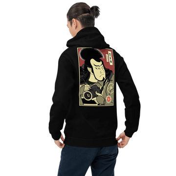 Samurai Photographer 10 Camera Ukiyo-e Unisex Hoodie Samurai Original