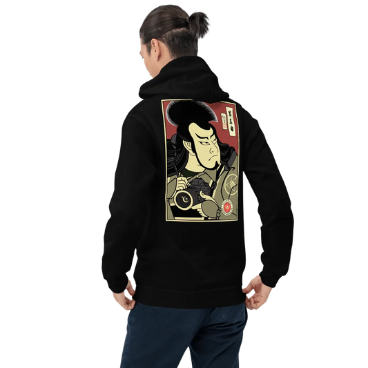 Samurai Photographer 10 Camera Ukiyo-e Unisex Hoodie Samurai Original