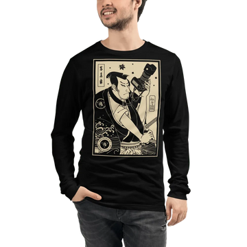 Samurai Photographer 3 Unisex Long Sleeve Tee Samurai Original