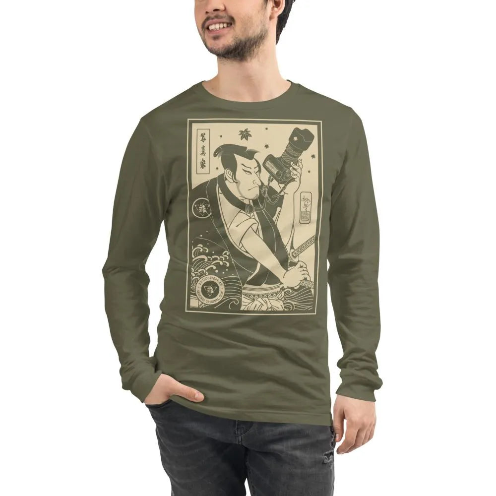 Samurai Photographer 3 Unisex Long Sleeve Tee Samurai Original