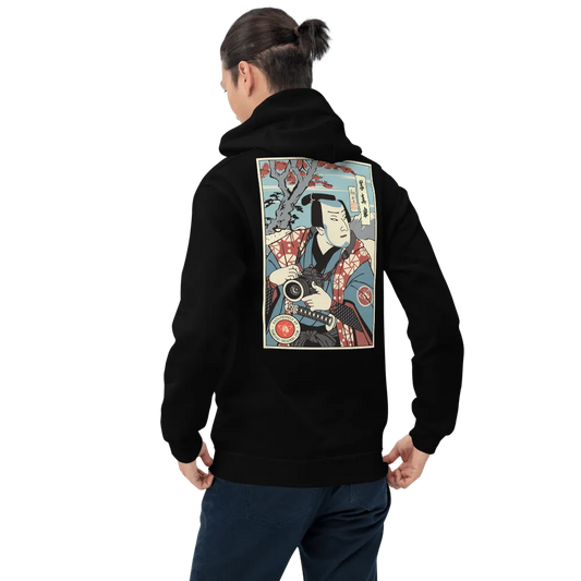 Samurai Photographer 6 Camera Ukiyo-e Unisex Hoodie Samurai Original