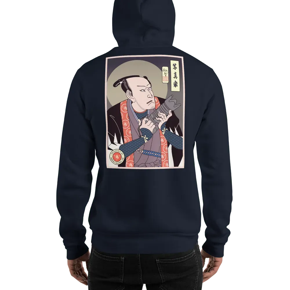 Samurai Photographer Camera Ukiyo-e Unisex Hoodie Samurai Original