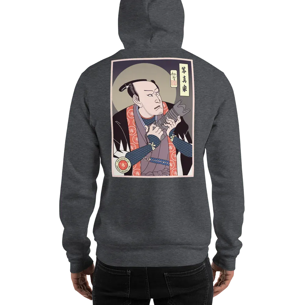 Samurai Photographer Camera Ukiyo-e Unisex Hoodie Samurai Original