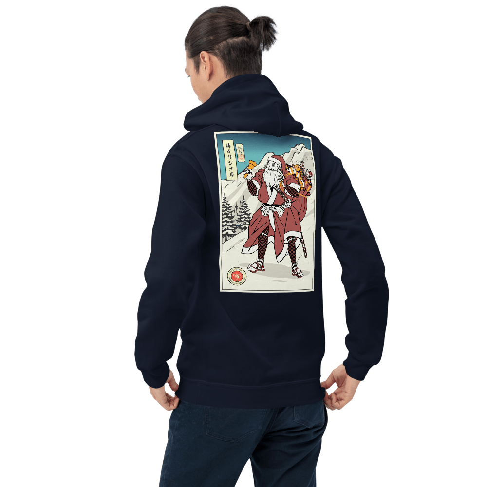 Samurai Santa Merry Chrismast Ukiyo-e Unisex Hoodie Samurai Original