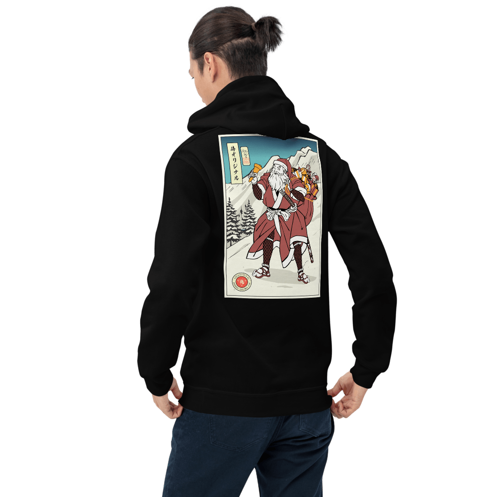 Samurai Santa Merry Chrismast Ukiyo-e Unisex Hoodie Samurai Original