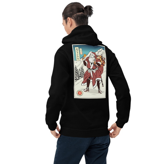 Samurai Santa Merry Chrismast Ukiyo-e Unisex Hoodie Samurai Original