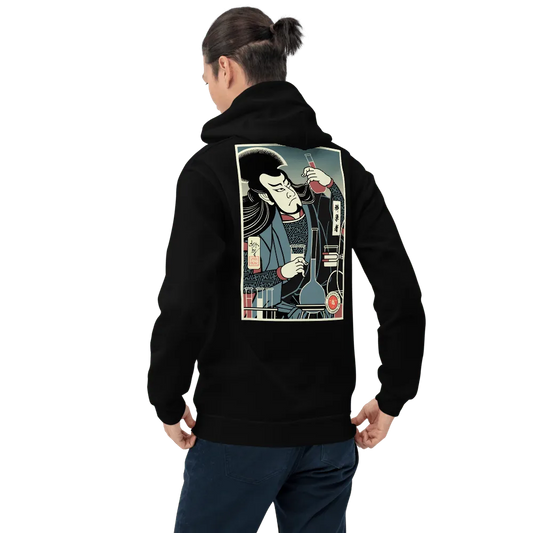 Samurai Scientist Chemistry Ukiyo-e Unisex Hoodie Samurai Original