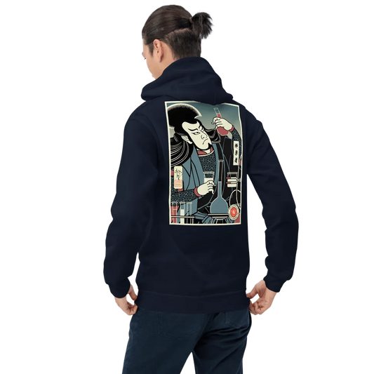 Samurai Scientist Chemistry Ukiyo-e Unisex Hoodie Samurai Original