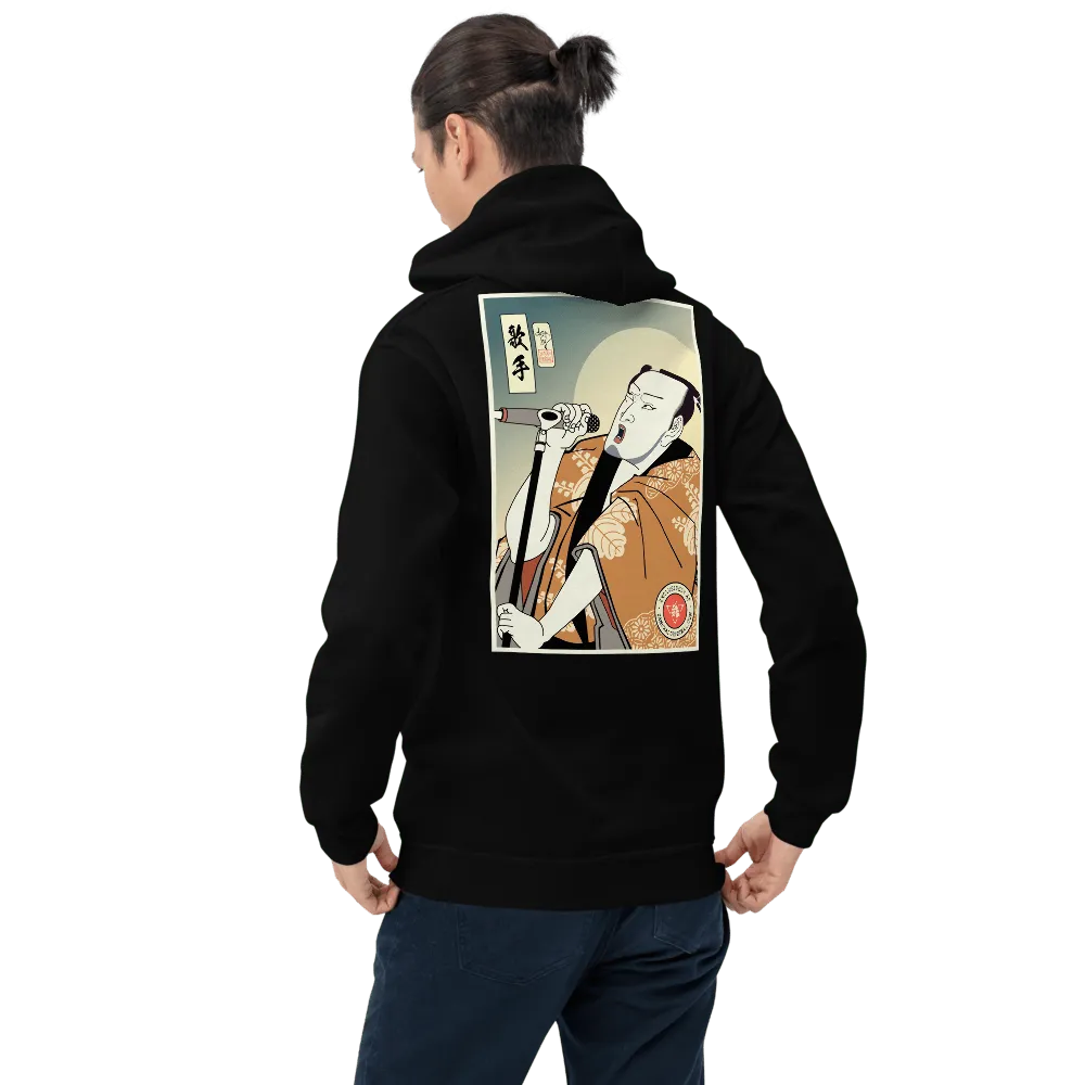 Samurai Singer Artist Ukiyo-e Unisex Hoodie Samurai Original