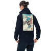 Samurai Ski Winter Sport Ukiyo-e Unisex Hoodie - Navy / S