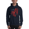 Samurai Spirits Kanji Calligraphy Unisex Hoodie - Navy / S