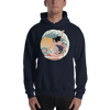 Samurai Surfing 2 Water Sport Ukiyo-e Unisex Hoodie - Navy / S