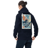 Samurai Surfing Water Sport Ukiyo-e Unisex Hoodie - Navy / S