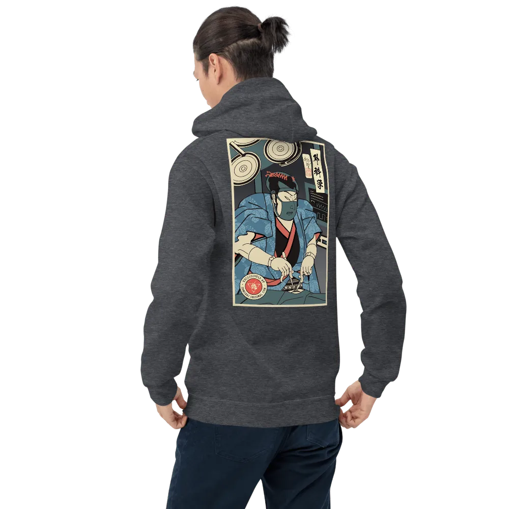 Samurai Surgeon Doctor Ukiyo-e Unisex Hoodie - Dark Heather / S