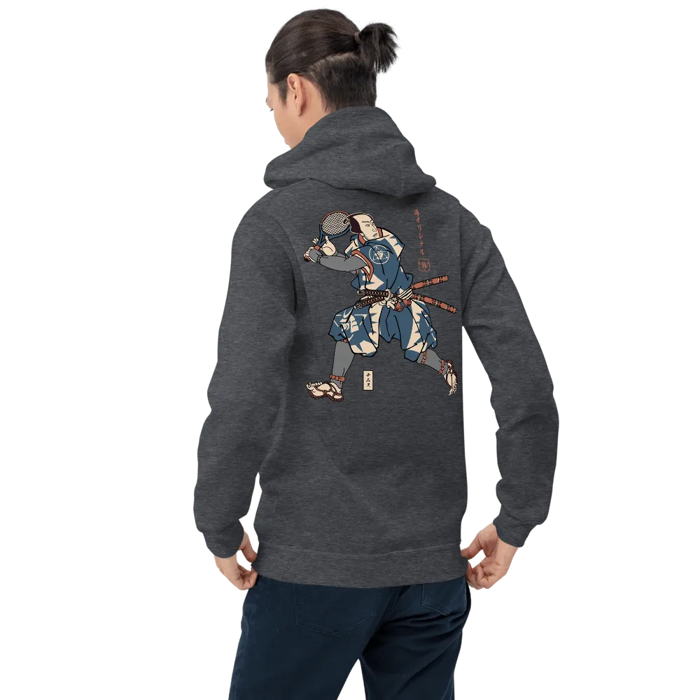 Samurai Tennis Sport Ukiyo-e Unisex Hoodie Samurai Original