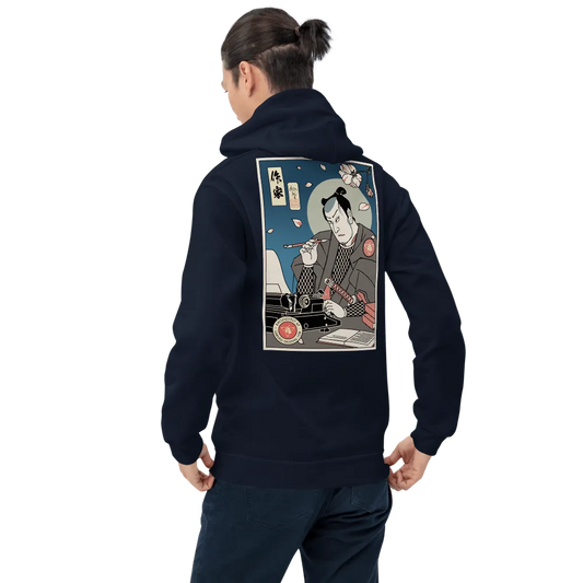 Samurai Writer Book Ukiyo-e Unisex Hoodie - Samurai Original