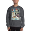 Samurai vs Demon Covid Ukiyo-e Unisex Sweatshirt Samurai Original