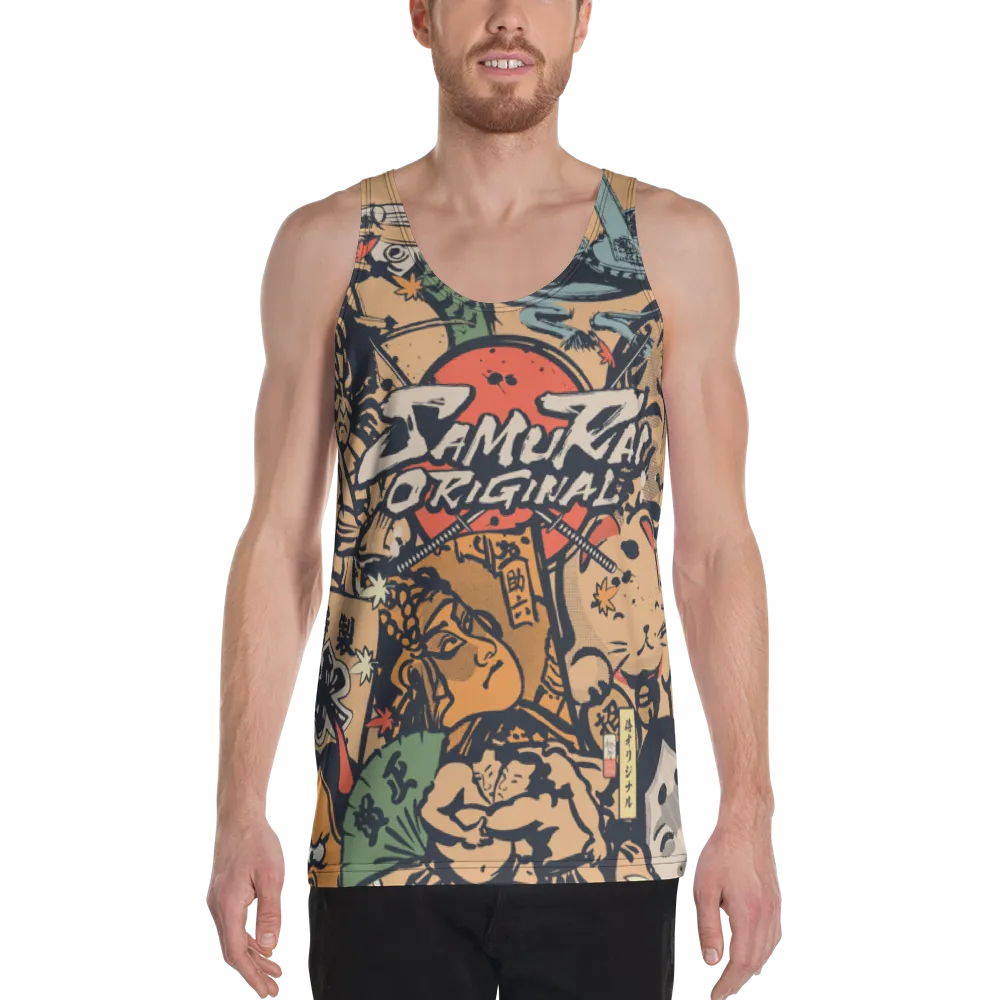 Japanese Culture All-over Print Unisex Tank Top - XS