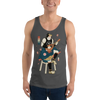 Samurai Play Mandolin Music Ukiyo-e Unisex Tank Top