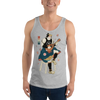 Samurai Play Mandolin Music Ukiyo-e Unisex Tank Top