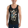 Samurai Play Mandolin Music Ukiyo-e Unisex Tank Top