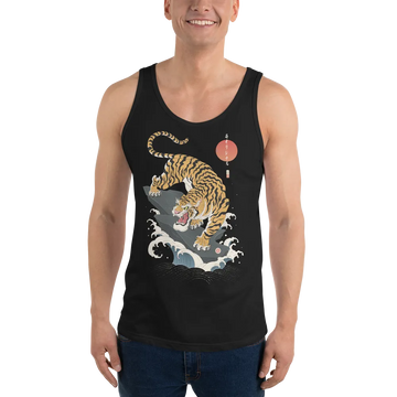 Tiger Japanese Ukiyo-e Unisex Tank Top