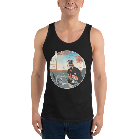 Skeleton Programmer Coding Ukiyo-e Unisex Tank Top