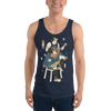 Samurai Play Mandolin Music Ukiyo-e Unisex Tank Top