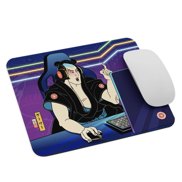 Samurai Gamer 2 Streamer Ukiyo-e Mouse Pad - Samurai Original