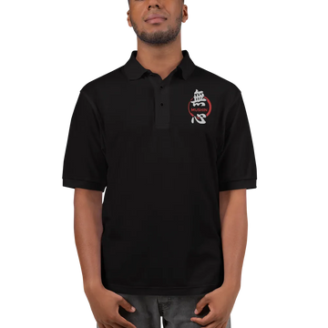 Mushin Japanese Kanji Calligraphy Men's Premium Polo - Samurai Original