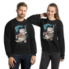 Samurai Cat Love Fish 2 Ukiyo-e Unisex Sweatshirt - Samurai Original